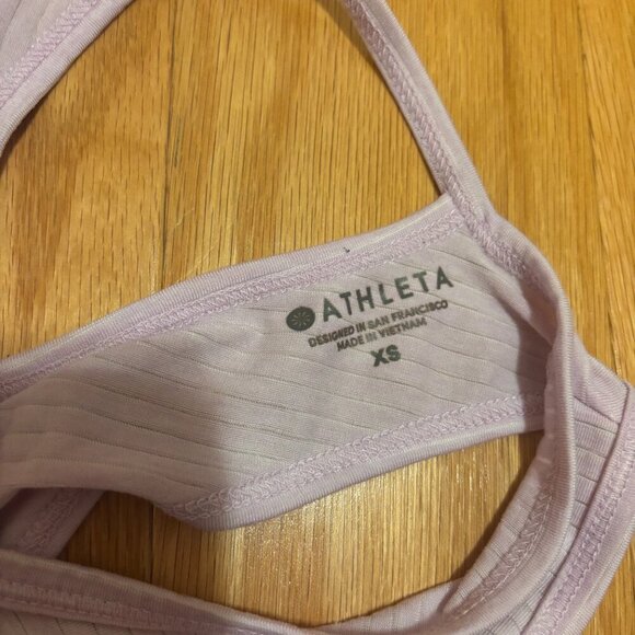 Athleta Shirt Womens Backless/Tie Back Tank Top Lilac Purple RN#54023 Size XS - Picture 4 of 4